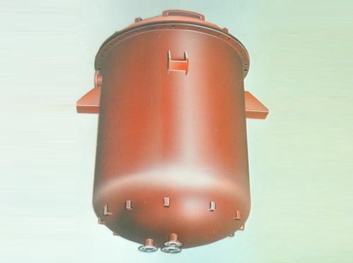 Steel-lined plastic composite reactor